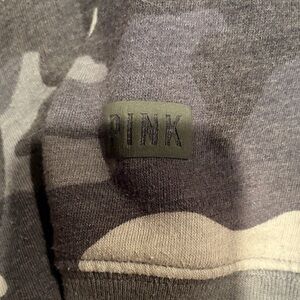 PINK Victoria's Secret Men's Camouflage Sweater - Gray and Green